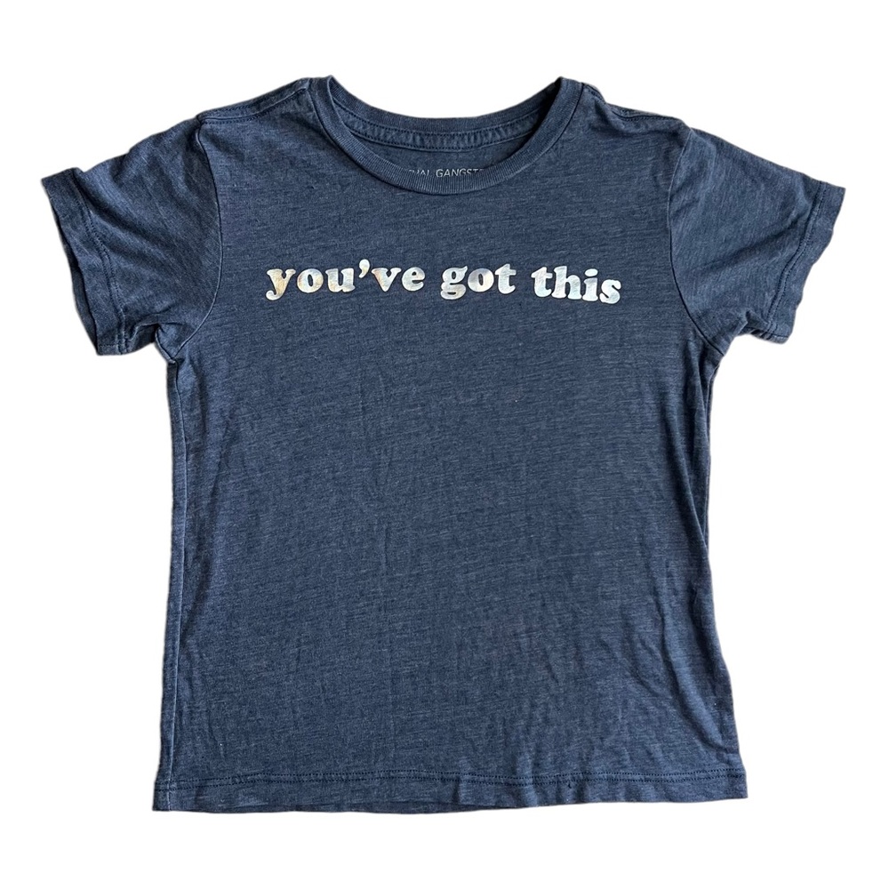 Spiritual Gangster Classic Tee You’ve Got This in Blue Girls Size 6 NEW